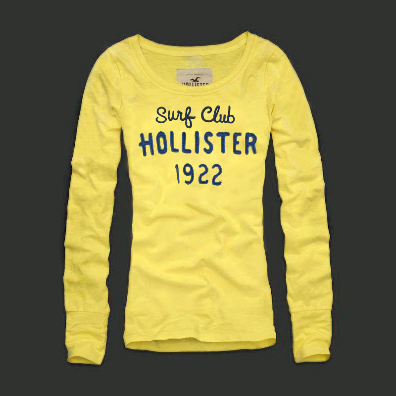 Hollister Mujeres De Cuello Redondo Largo Remera HCO4764